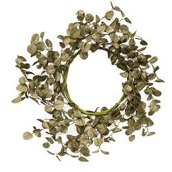 Foamy Silver Dollar Wreath, Sage, 20"