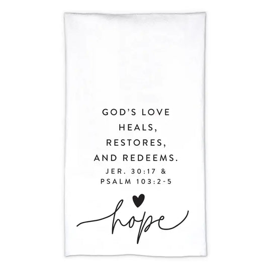 God's Love Tea Towel