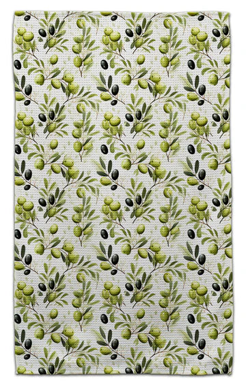 Green & Black Olives Eco-Friendly Towel