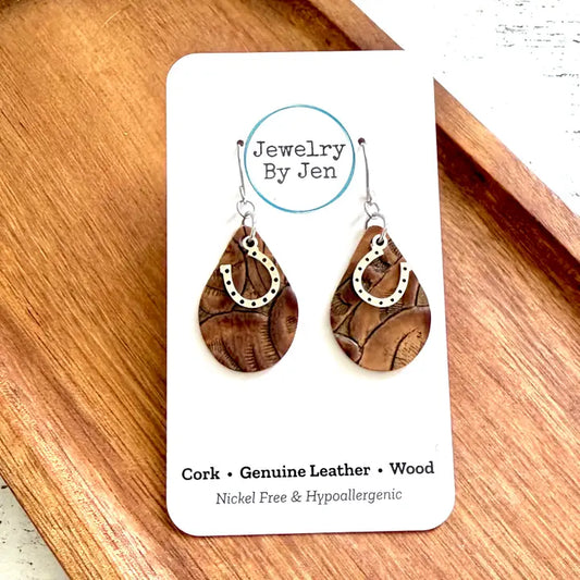 Horseshoe Charm Earring