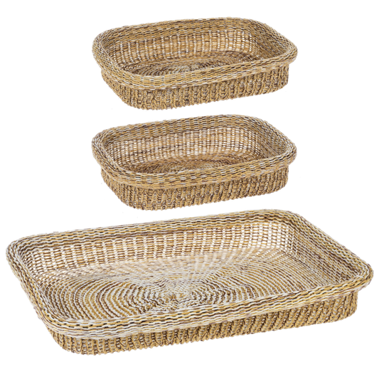 Rectangle Knit Tray Set of 3