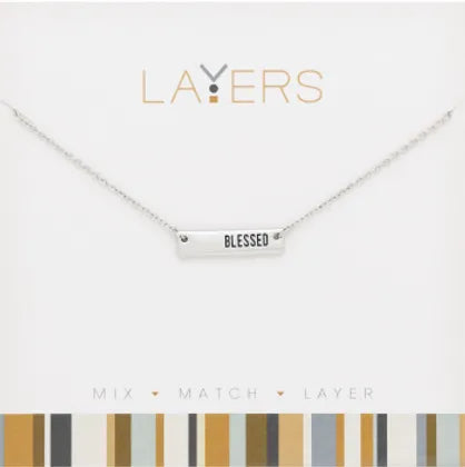 Silver Layers Necklace Options