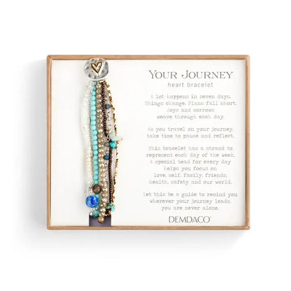 Beaded Love Bracelet- Turquoise