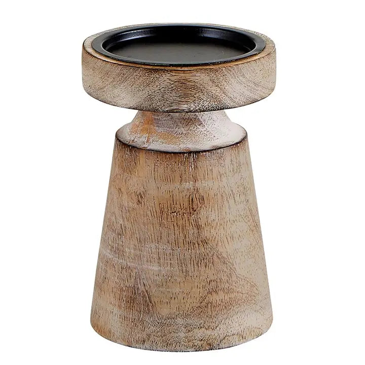 Mango Wood Candle Holder