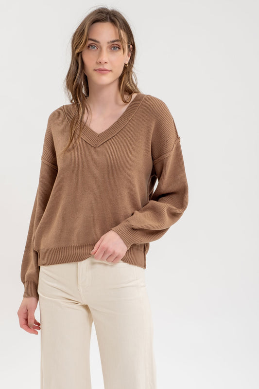 Raw Seam Knit Sweater