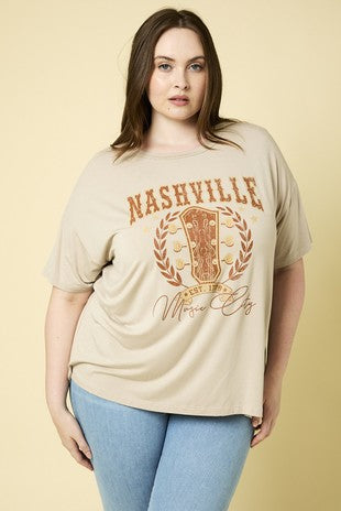 Nashville Graphic Tee -Curvy