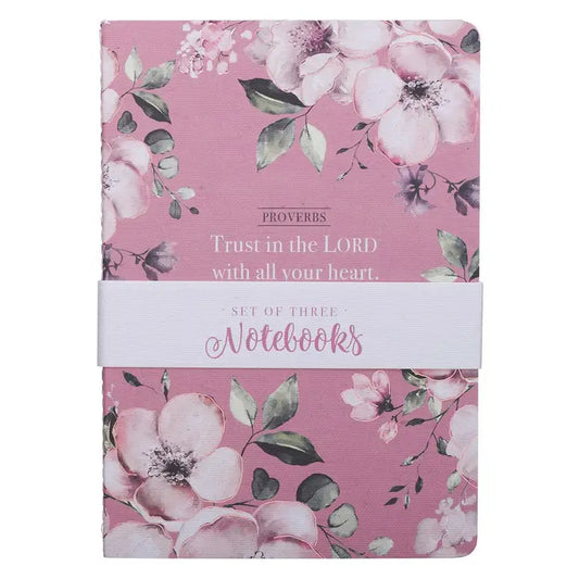 Pink & White Notebook Set