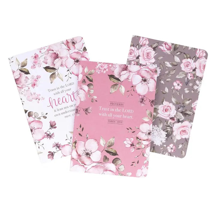 Pink & White Notebook Set