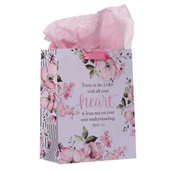 Trust in the Lord Pink Gift Bag