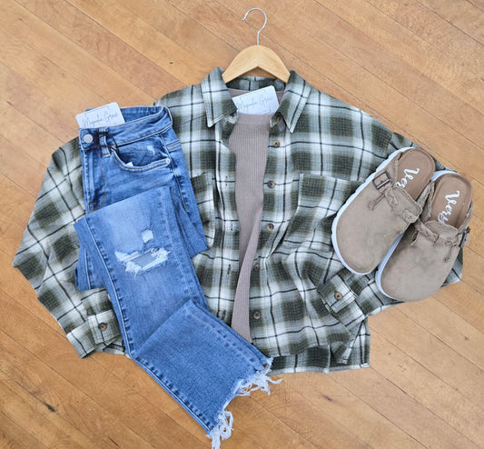 Olive Plaid