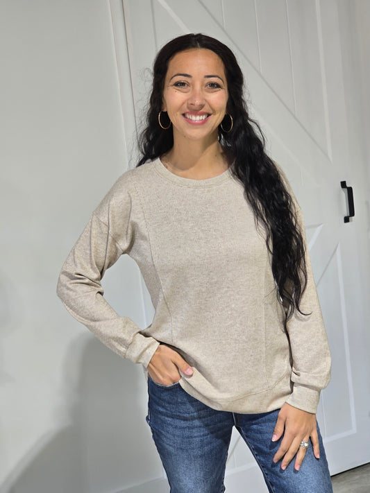 Brushed Heavy Knit Top