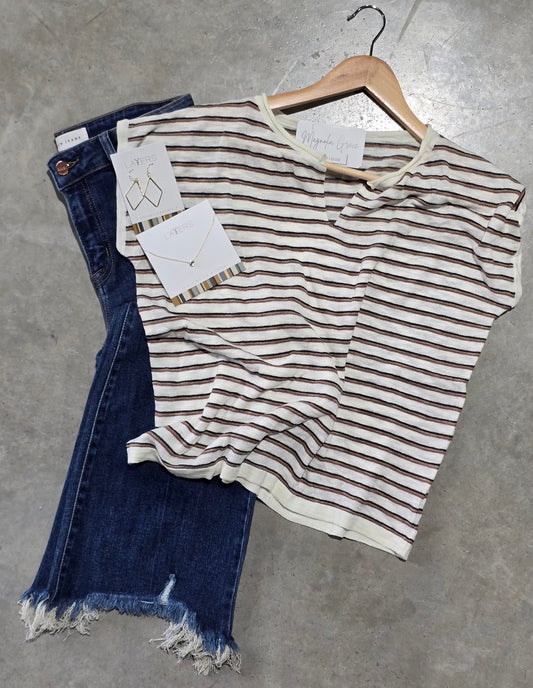 Split Neck Top
