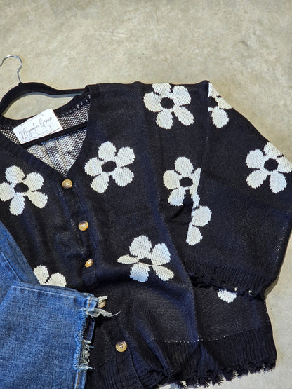 Curvy Floral Sweater