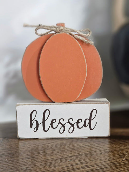 5"x4" Blessed Pumpkin Stack