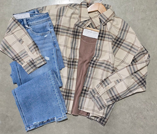 Plaid Button Down Long Sleeve