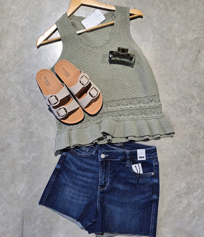 Judy Blue Cross Front Shorts