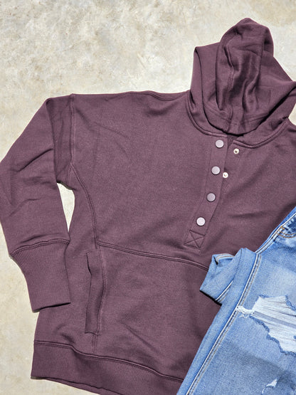 Half Snap Button Pullover