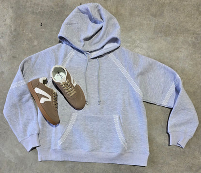 Soffie Lace Trim Hoodie