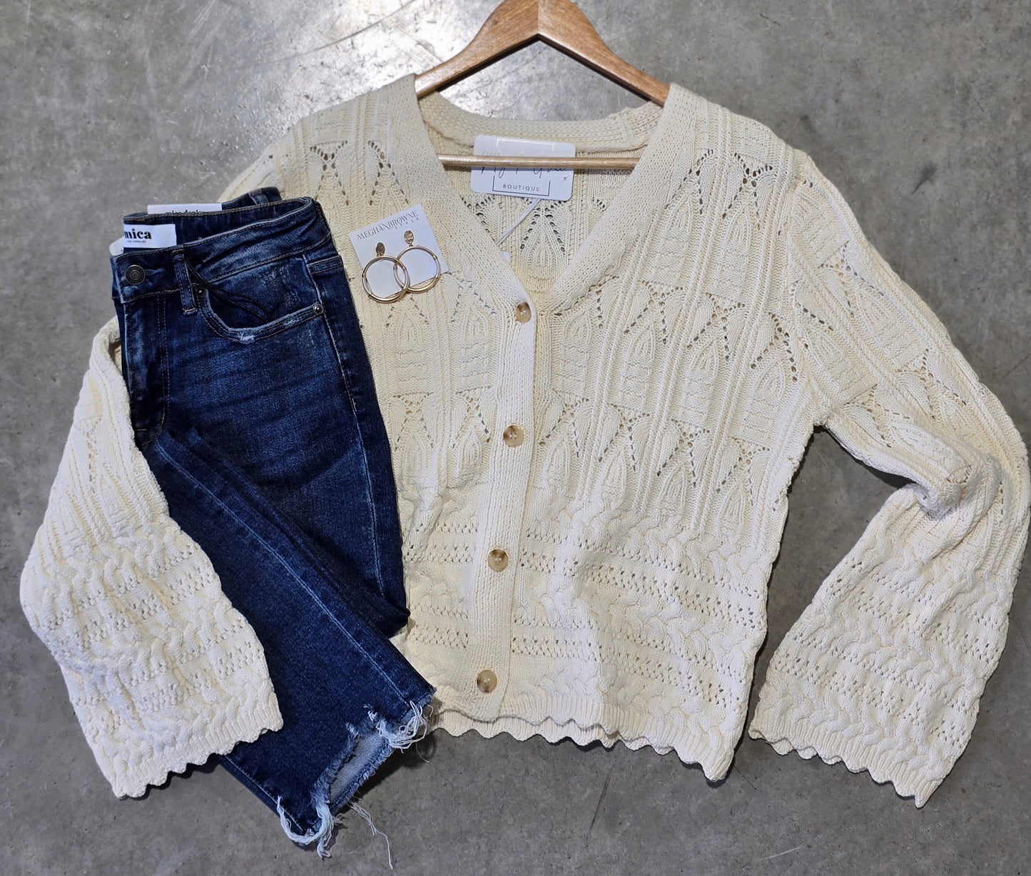 Kari Pointelle Cardigan