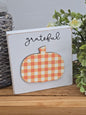 Grateful Plaid Pumpkin Block