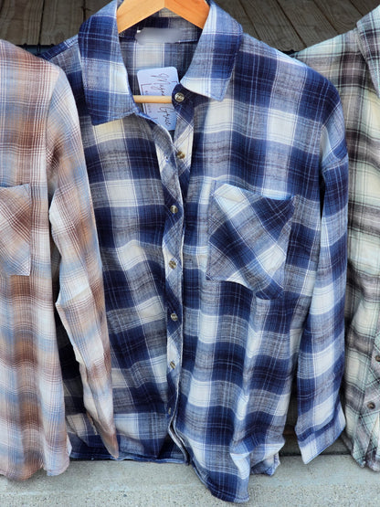 Blue Plaid Flannel