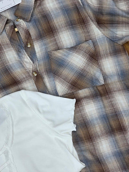 Cambell Plaid Boxy Shirt