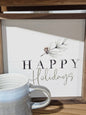 Happy Holidays Pine Branch