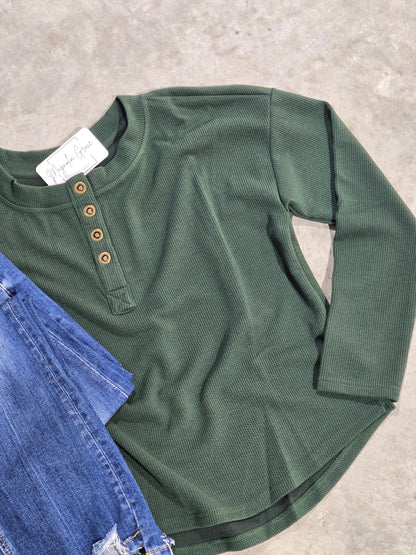 Half Button Henley