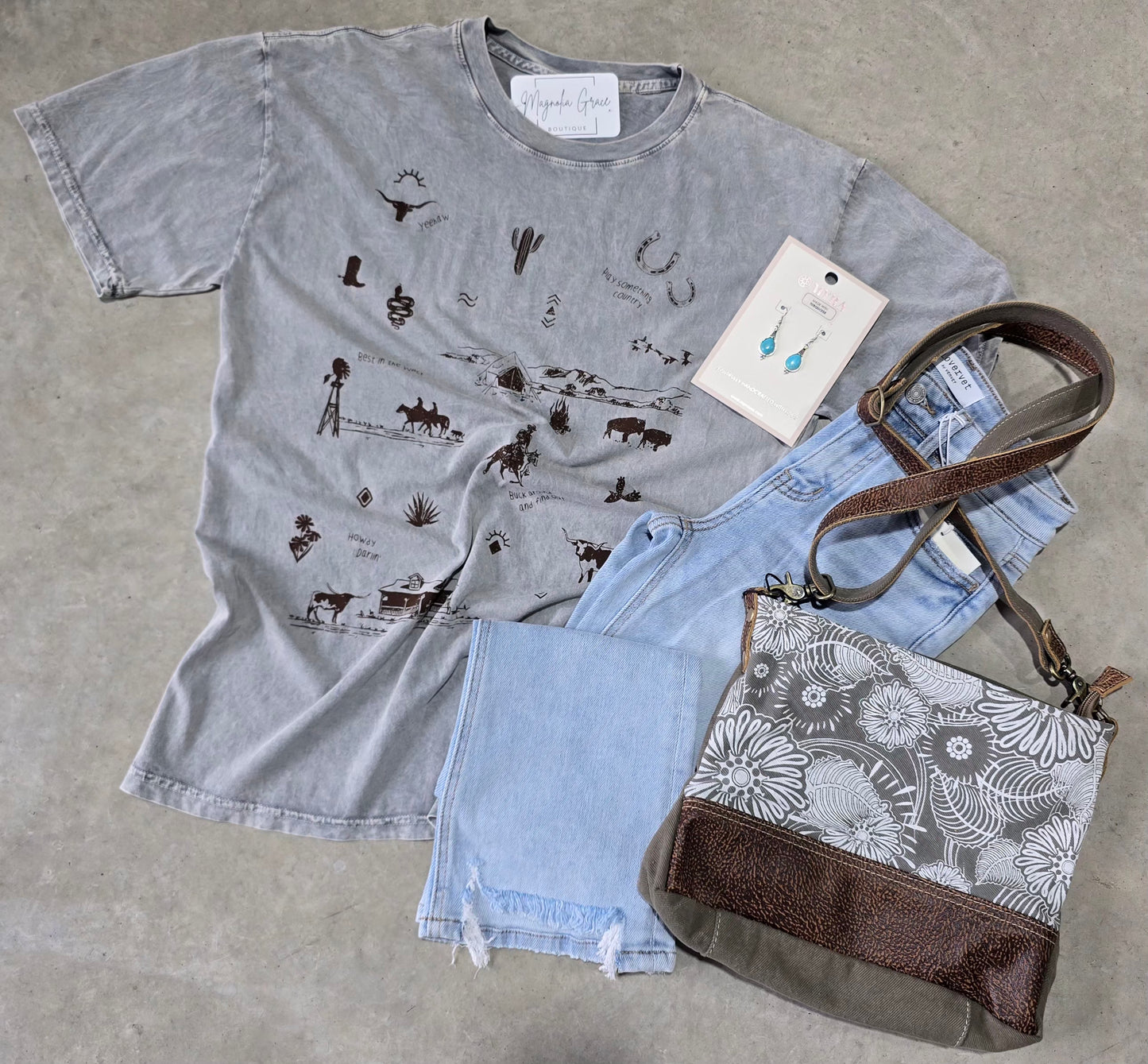 Western Allover Mineral Graphic Tee