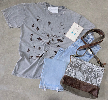 Western Allover Mineral Graphic Tee