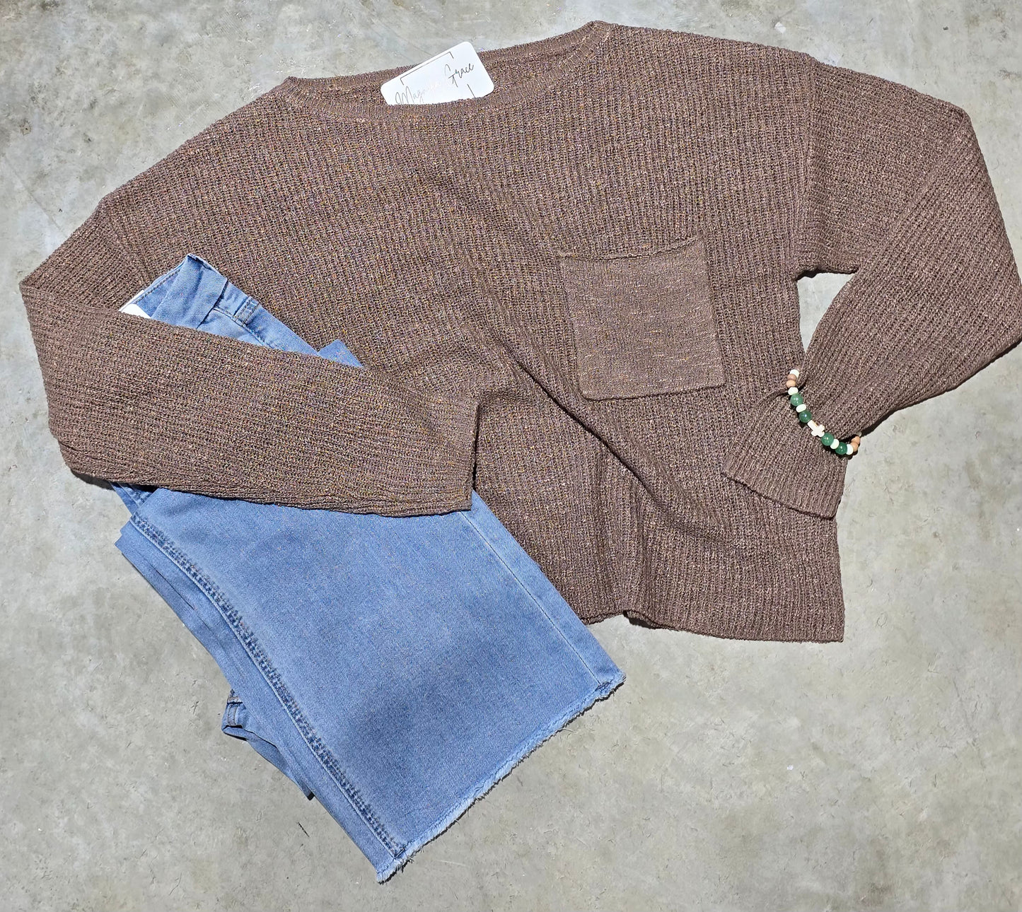 Chunky Wide Neck Sweater