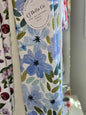 Flowers Light Blue Blooms Eco Friendly Washcloth