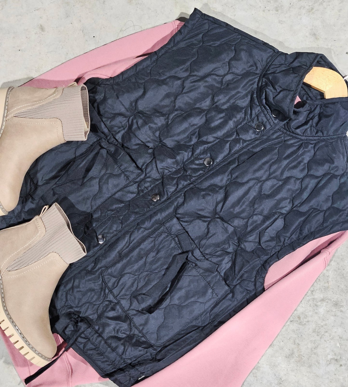 Snap Quilted Vest