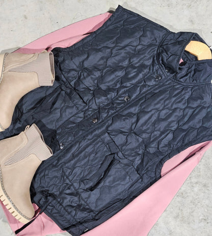 Snap Quilted Vest