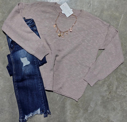 Exposed Seam Sweater