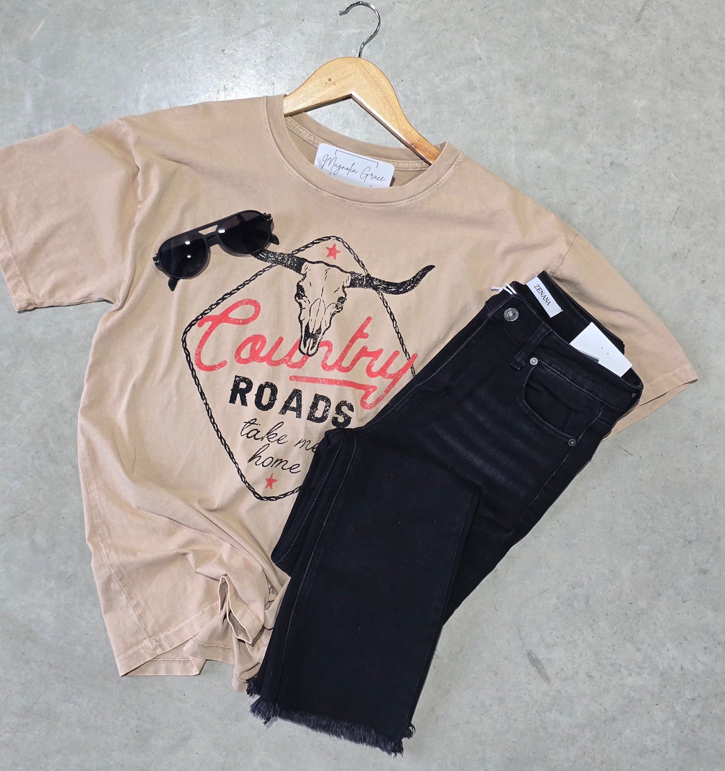 Country Roads Take Me Home Mineral Graphic Tee