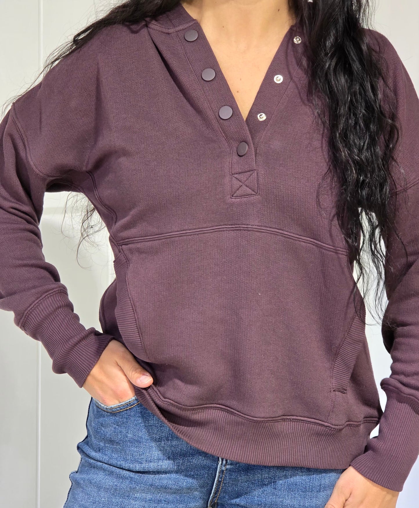 Half Snap Button Pullover