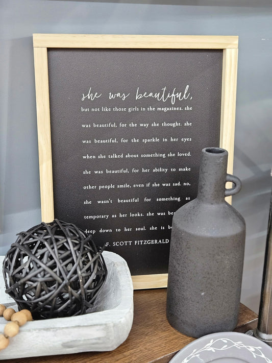 She Was Beautiful 13x17"