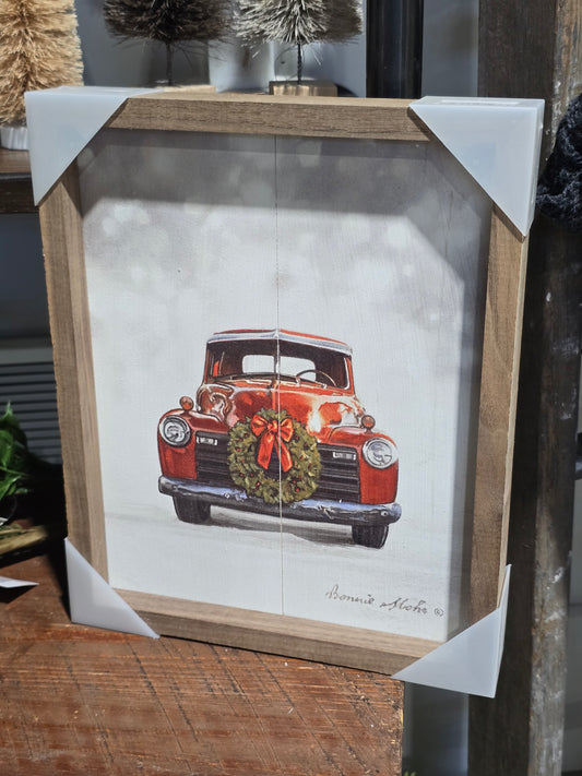 Dazzling Red Truck Sign