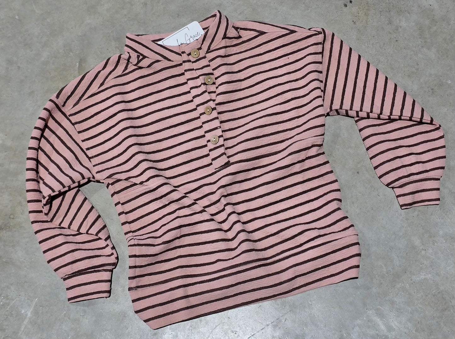 Girls Half Button Top