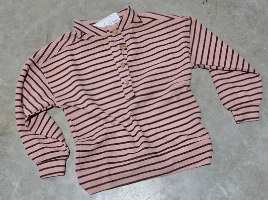 Girls Half Button Top