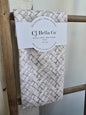Beige Cross-Hatch Eco-Friendly Towel