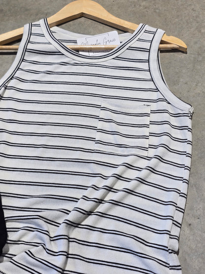 Sleeveless Stripe Tank Top