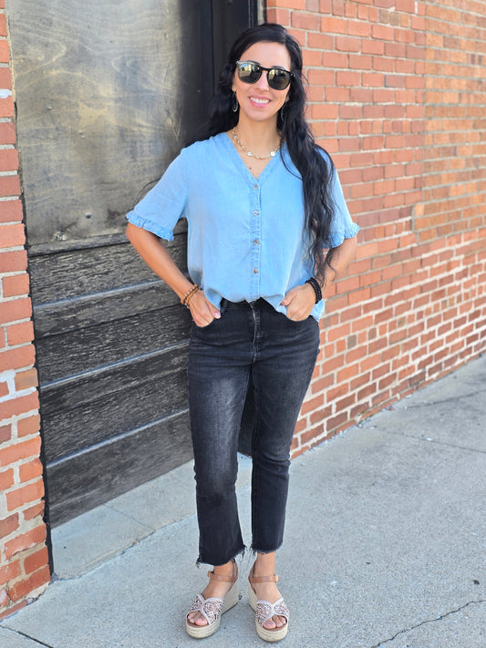 Dolman Ruffle Top