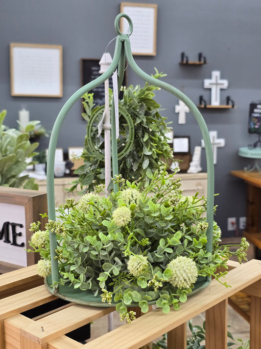 Sage Metal Lantern small