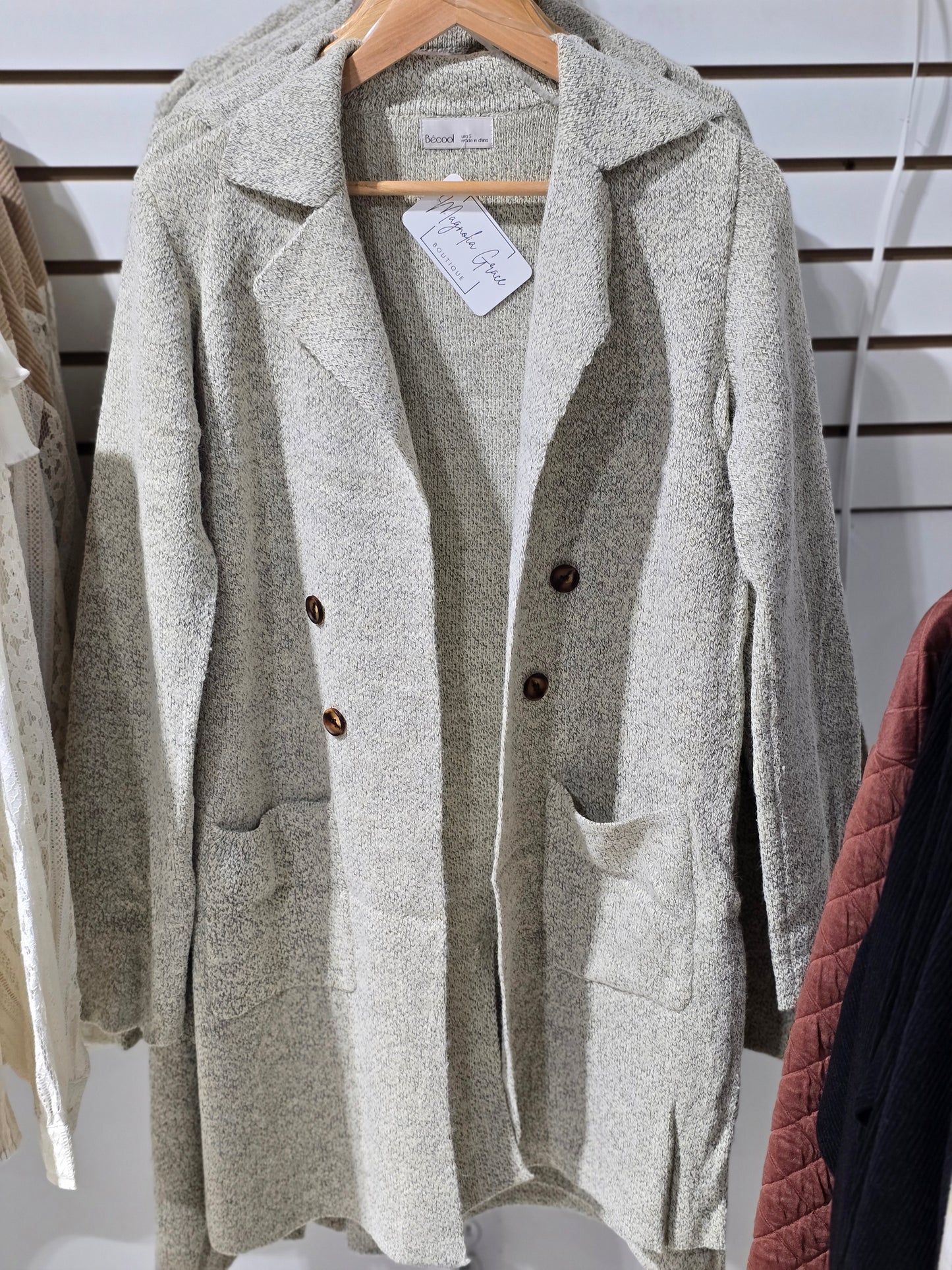 Open Sweater Coat