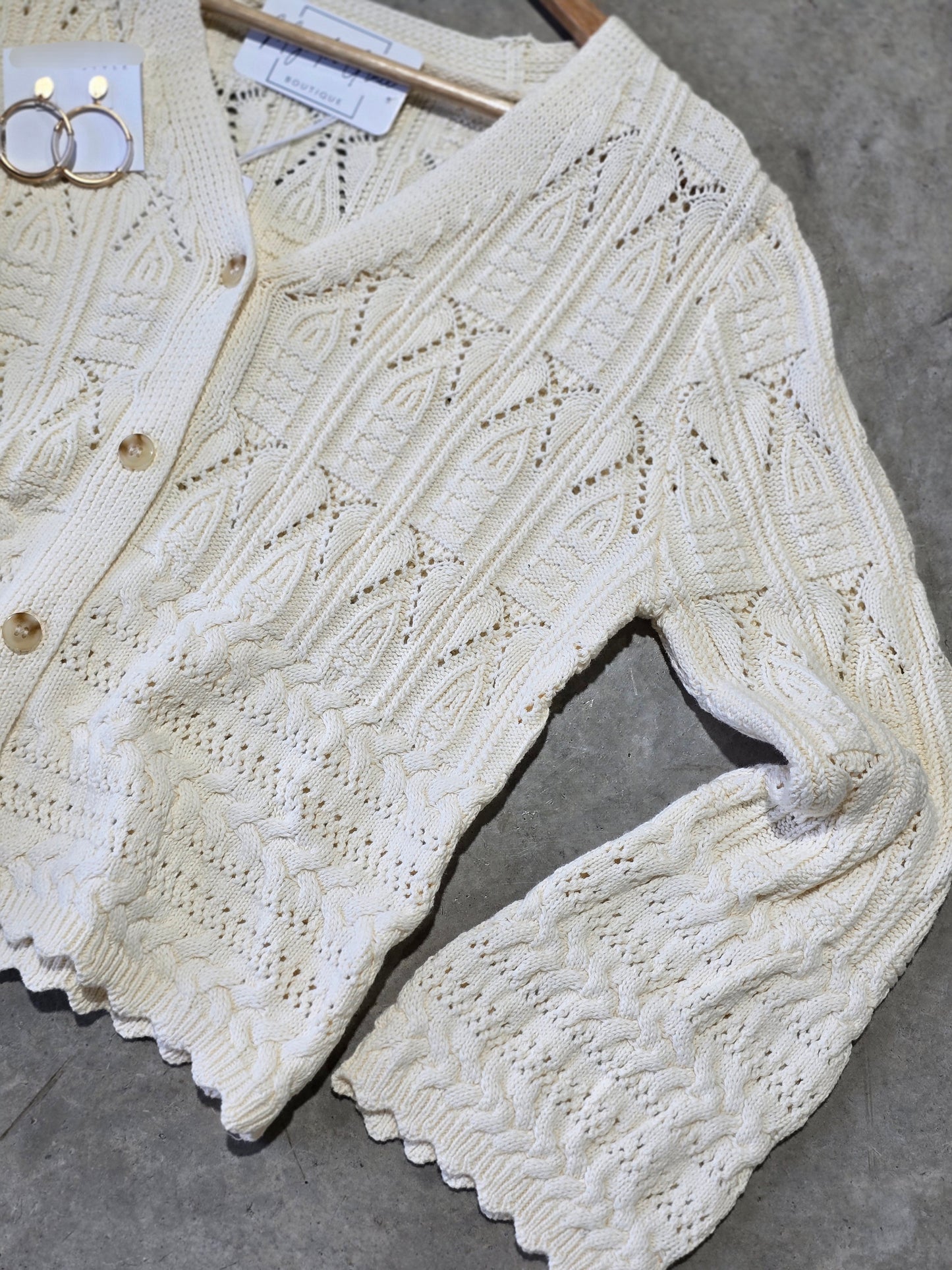 Kari Pointelle Cardigan