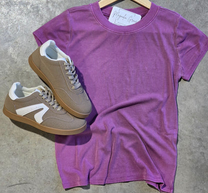 Orchid Dye Ribbed Top