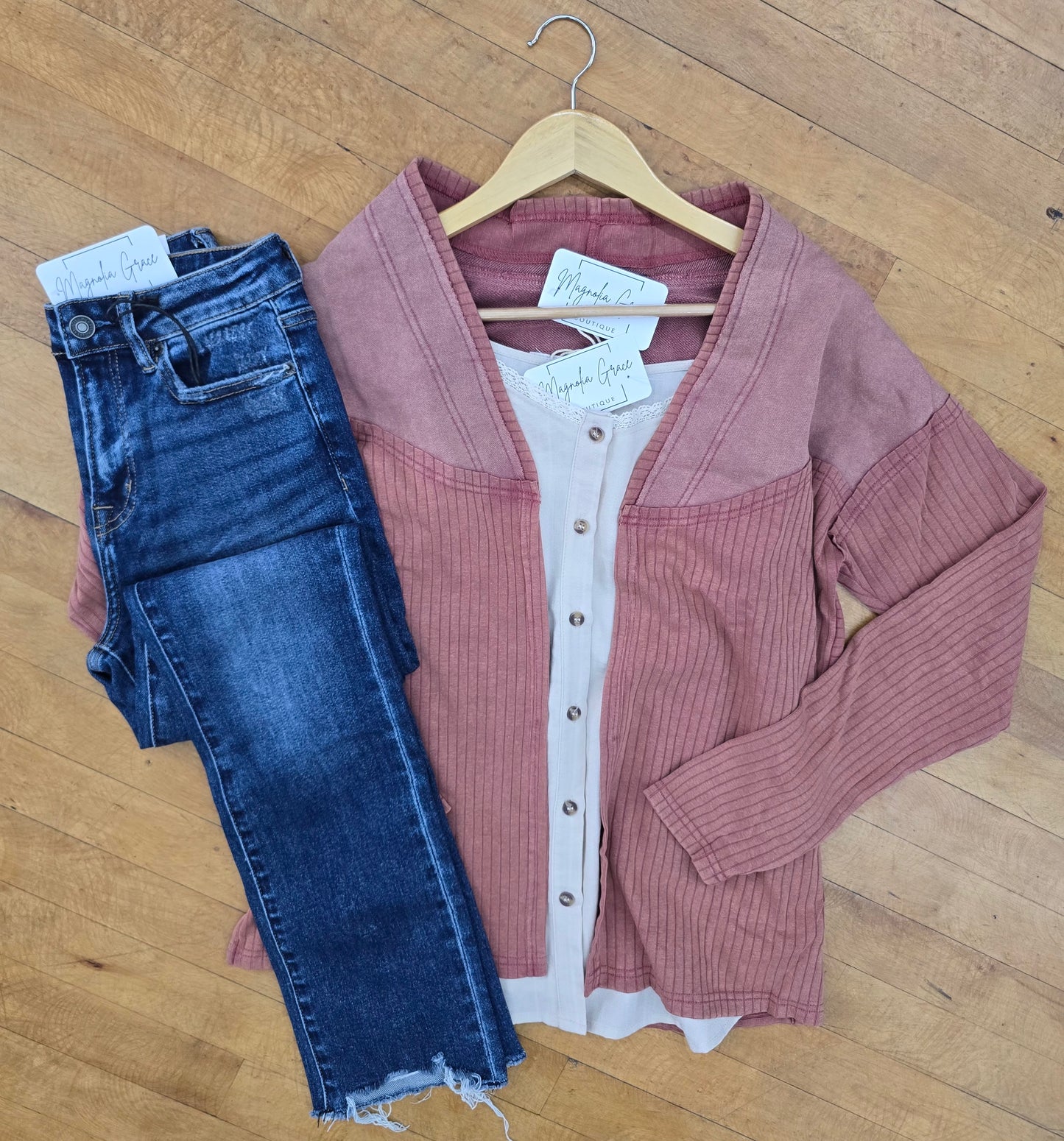 Mixed Media Cardi