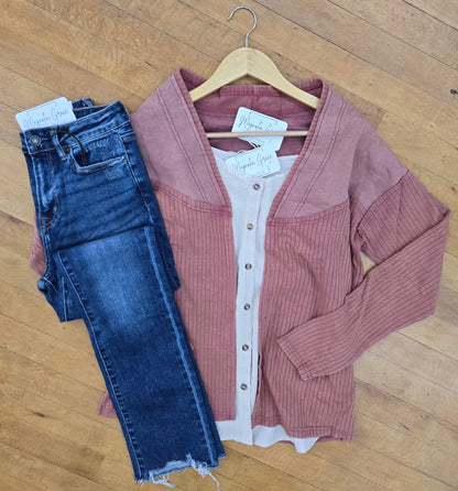 Mixed Media Cardi